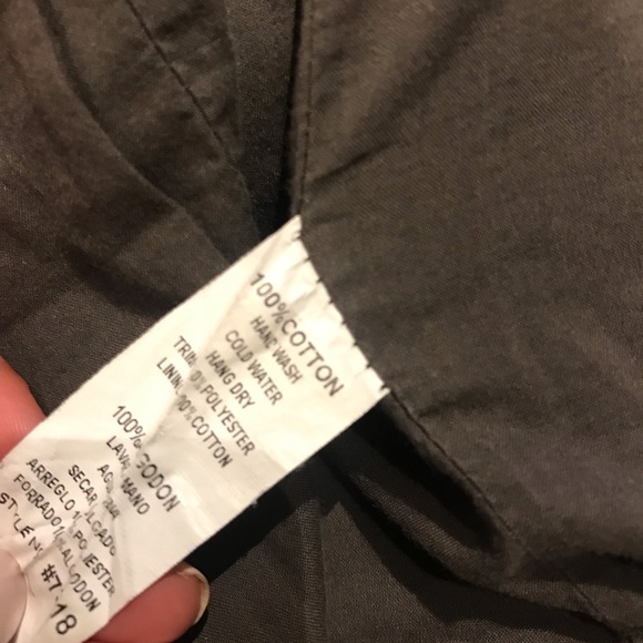 Moto khaki jacket with front zipper - Picture 5 of 5